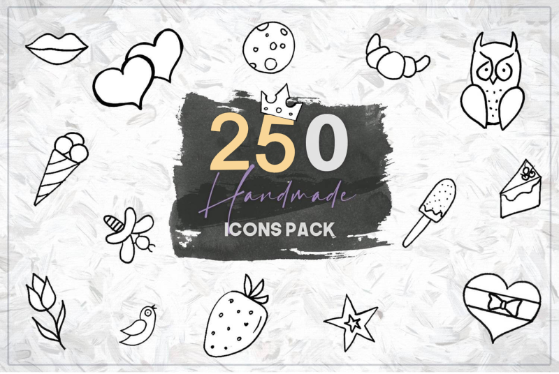 250 handmade icons pack by eldamar studios for sharewareonsale