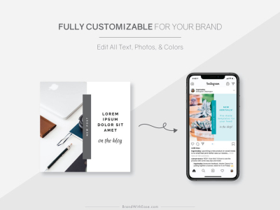 brand with ease diy template pack customizable