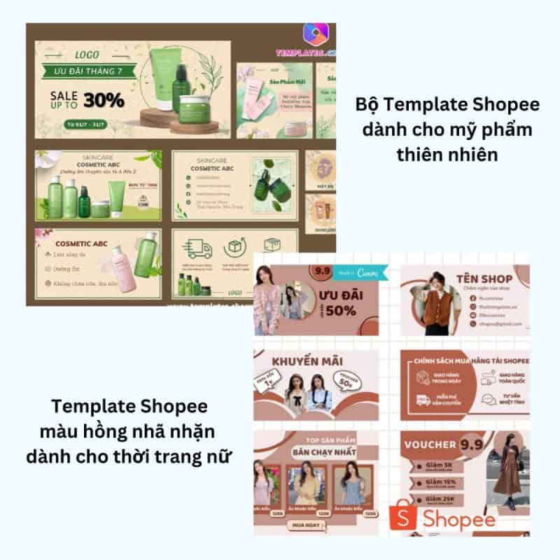 Thiết kế Canva Template Shopee 1 cách dễ dàng và chuyên nghiệp Bình