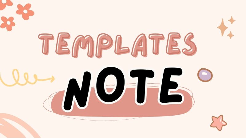 templates note
