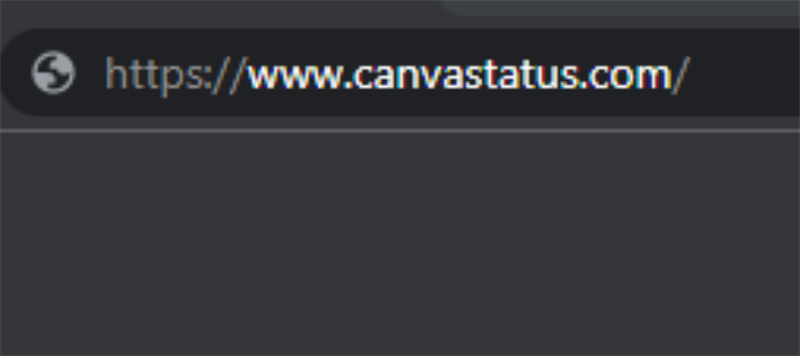 Truy cập vào trang web kiểm tra trạng thái của Canva
