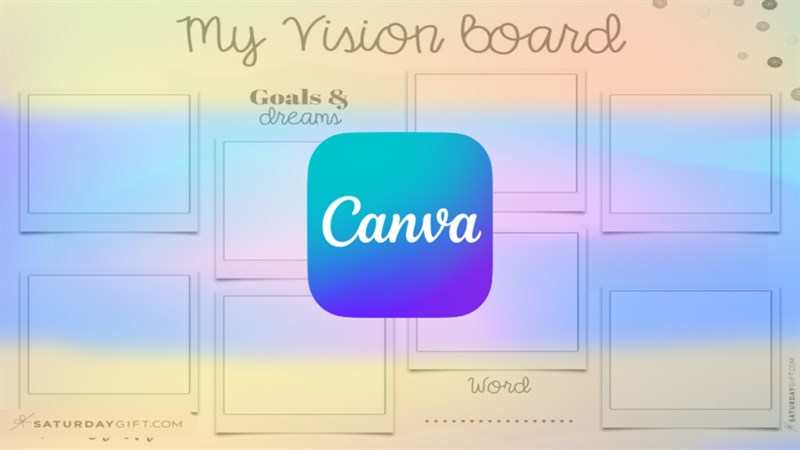 Hướng dẫn tạo Vision Board bằng Canva trong việc thiết lập mục tiêu hiệu quả