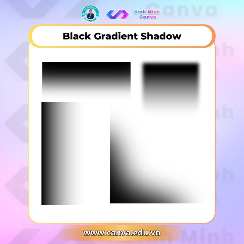 Bình Minh Canva - Từ khóa chủ đề Shadow - Black Gradient Shadow