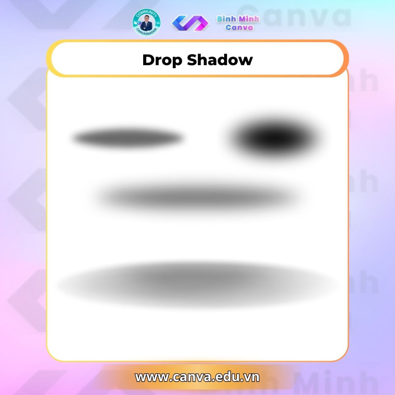 Bình Minh Canva - Từ khóa chủ đề Shadow - Drop Shadow