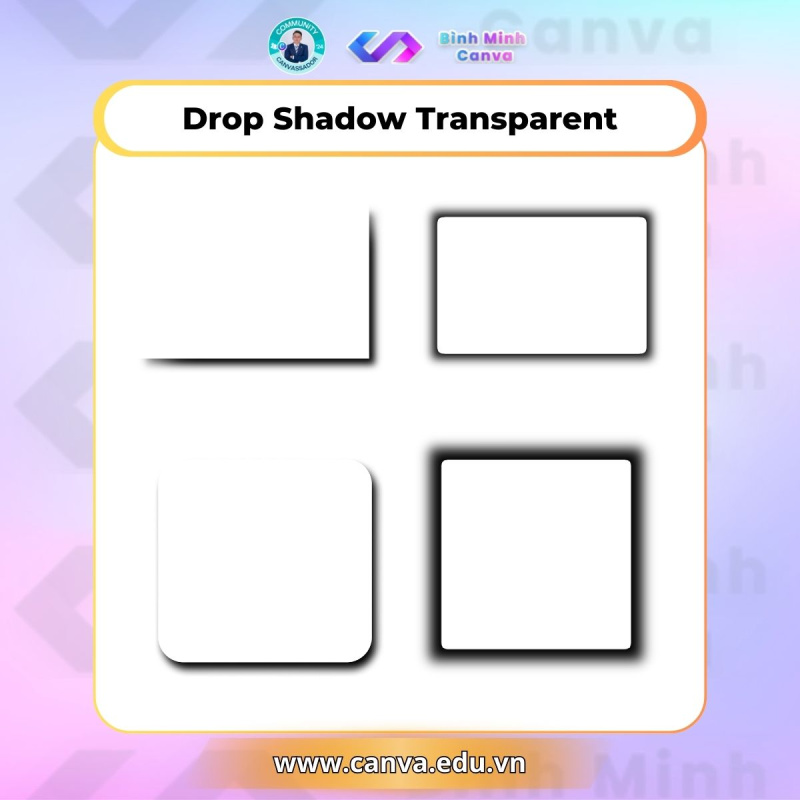 Bình Minh Canva - Từ khóa chủ đề Shadow - Drop Shadow Transparent